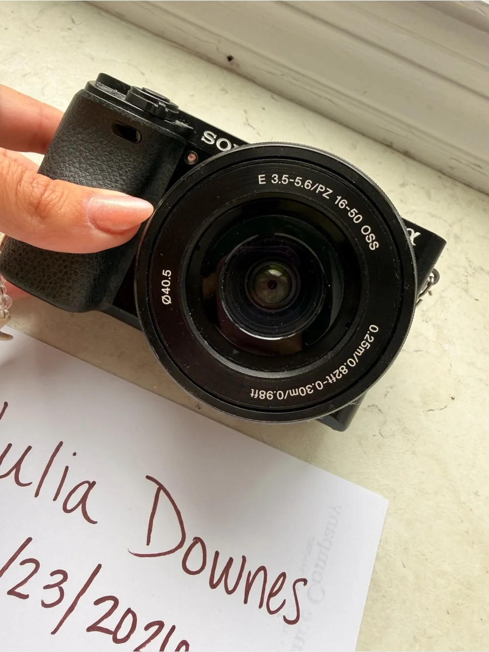 Sony Mirrorless Digital Camera w/additional E50mm lense